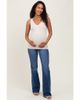 PinkBlush PinkBlush High Rise Raw Hem Bootcut Maternity Jeans - 1