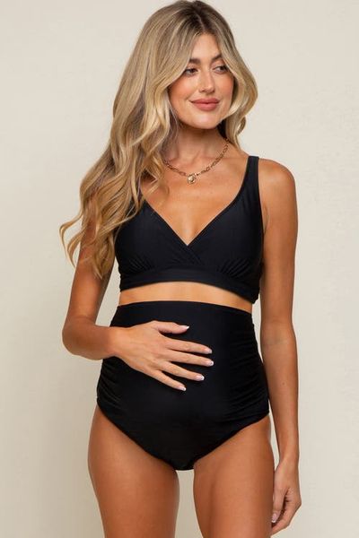 PinkBlush PinkBlush High Waist Maternity Bikini Set