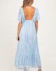 PinkBlush PinkBlush Lace Flutter Sleeve Tiered Maxi Dress - 3