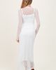 PinkBlush PinkBlush Lace Mock Neck Long Sleeve Maxi Dress - 4