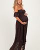 PinkBlush PinkBlush Lace Off Shoulder Maxi Dress - 2