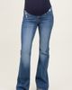 PinkBlush PinkBlush Lightly Distressed Maternity Flare Jeans - 2
