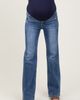 PinkBlush PinkBlush Lightly Distressed Maternity Straight Leg Jeans - 4