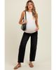 PinkBlush PinkBlush Lightly Distressed Panel Detail Maternity Barrel Jeans - 1