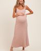 PinkBlush PinkBlush Lightweight Rib Fit And Flare Midi Dress - 1