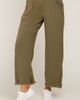 PinkBlush PinkBlush Linen Frayed Hem Crop Pants - 3