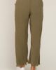 PinkBlush PinkBlush Linen Frayed Hem Crop Pants - 5