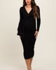 PinkBlush PinkBlush Long Sleeve Fitted Dress - 1