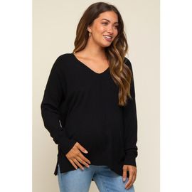 PinkBlush PinkBlush Long Sleeve Side Slit Sweater