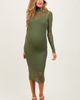 PinkBlush PinkBlush Mesh Overlay Fitted Midi Dress - 2