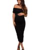 PinkBlush PinkBlush Off Shoulder Ruched Midi Dress - 2