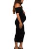PinkBlush PinkBlush Off Shoulder Ruched Midi Dress - 3