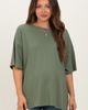 PinkBlush PinkBlush Olive Cotton Oversized Tee - 1
