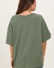 PinkBlush PinkBlush Olive Cotton Oversized Tee - 4