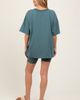 PinkBlush PinkBlush Olive Oversized V-Neck Biker Short Set - 4