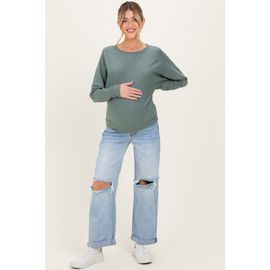 PinkBlush PinkBlush Open Knee Cuffed Boyfriend Fit Maternity Jeans