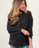 PinkBlush PinkBlush Oversized Ribbed Knit Henley Sweater - 1