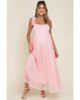 PinkBlush PinkBlush Pink Sleeveless Lace Maxi Dress - 1