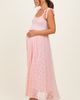 PinkBlush PinkBlush Pink Sleeveless Lace Maxi Dress - 3