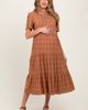 PinkBlush PinkBlush Plaid Tiered Short Sleeve Dress - 2