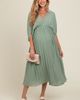 PinkBlush PinkBlush Pleated V Neck Maxi Dress - 1
