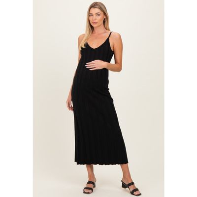 PinkBlush PinkBlush Rib Knit Sleeveless Maxi Dress