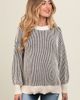 PinkBlush PinkBlush Ribbed Balloon Sleeve Sweater - 1