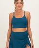 PinkBlush PinkBlush Ribbed Crop Tank Swim Skirt Set - 2
