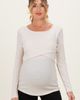 PinkBlush PinkBlush Ribbed Crossover Nursing Top - 1