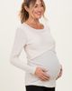 PinkBlush PinkBlush Ribbed Crossover Nursing Top - 3