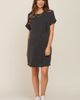 PinkBlush PinkBlush Ribbed Front Pocket Dolman Short Sleeve Dress - 1