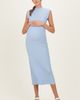 PinkBlush PinkBlush Ribbed Knit Mock Neck Maxi Dress - 1