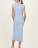 PinkBlush PinkBlush Ribbed Knit Mock Neck Maxi Dress - 3