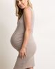 PinkBlush PinkBlush Ribbed Ruched Sleeveless Maternity Dress - 3