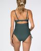 PinkBlush PinkBlush Ribbed Side Tie One-Piece Swimsuit - 3