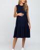 PinkBlush PinkBlush Ribbed Sleeveless Midi Dress - 1
