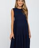 PinkBlush PinkBlush Ribbed Sleeveless Midi Dress - 3