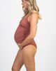 PinkBlush PinkBlush Ribbed Snap Front One-Piece Maternity Swimsuit - 4