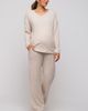 PinkBlush PinkBlush Ribbed Soft Knit Long Sleeve Pajama Set - 2