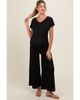 PinkBlush PinkBlush Ribbed Wide Leg Jumpsuit - 1