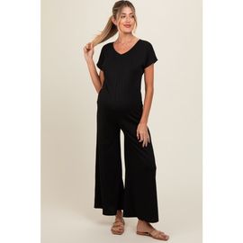 PinkBlush PinkBlush Ribbed Wide Leg Jumpsuit