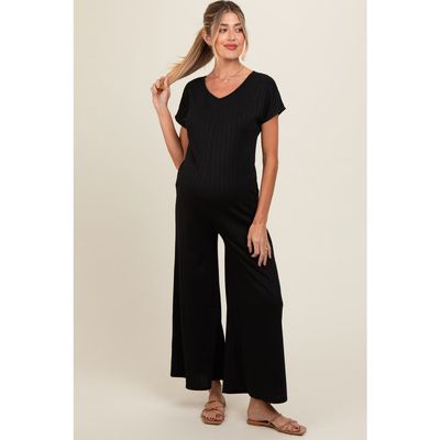 PinkBlush PinkBlush Ribbed Wide Leg Jumpsuit