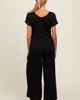 PinkBlush PinkBlush Ribbed Wide Leg Jumpsuit - 4