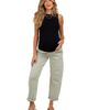 PinkBlush PinkBlush Rolled Cuff Barrel Leg Maternity Jeans - 1