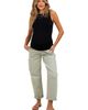 PinkBlush PinkBlush Rolled Cuff Barrel Leg Maternity Jeans - 3