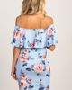 PinkBlush PinkBlush Rose Print Ruffle Fitted Maternity Dress - 3