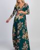 PinkBlush PinkBlush Rose Print Sash Tie Maxi Dress - 1