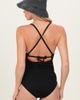 PinkBlush PinkBlush Ruched Crisscross Back Cut Out Swimsuit - 2