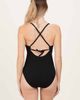 PinkBlush PinkBlush Ruched Crisscross Back Cut Out Swimsuit - 4