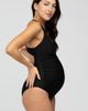 PinkBlush PinkBlush Ruched Side Strappy Cross Back One Piece Swimsuit - 3
